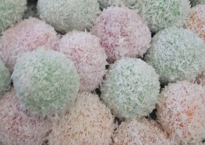 Resep Klepon Warna Warni 😘 Oleh Amelati Rafif Kitchen Cookpad