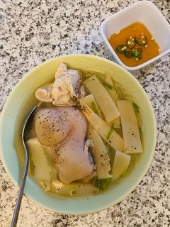 Hình của món Miến măng giò heo.
