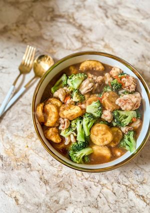 Foto resep Brokoli Tofu Udang