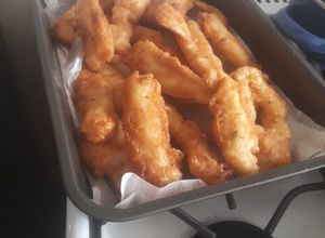 Una foto de Tacos de pescado capeado