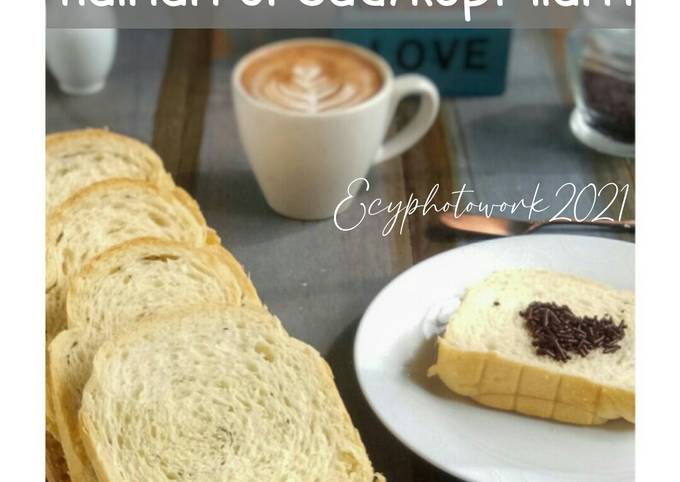 Resep Hainan Bread/Kopi Tiam (Low Sugar,Eggless,Lowfat bread) Otang