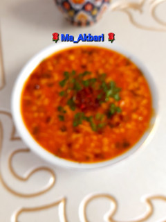 عکسی از دستور 🌱سوپ زرشک مجلسی و خوشمزه با جو و جو پرک