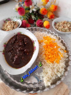 عکسی از دستور 🍀خورشت فسنجون با فیله مرغ