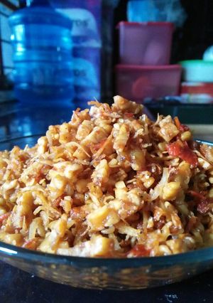 Foto resep Balado tempe puri nasi (teri medan)