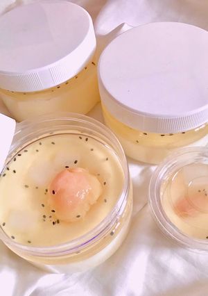 Foto resep Silky Lychee Puding