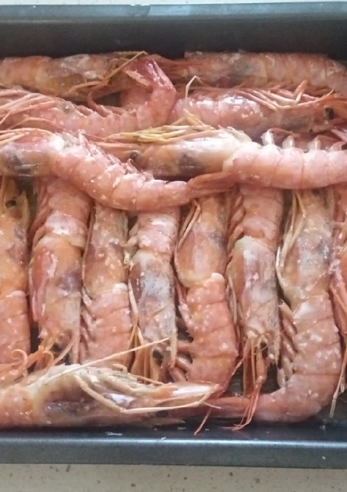 Una foto de Gambones al horno
