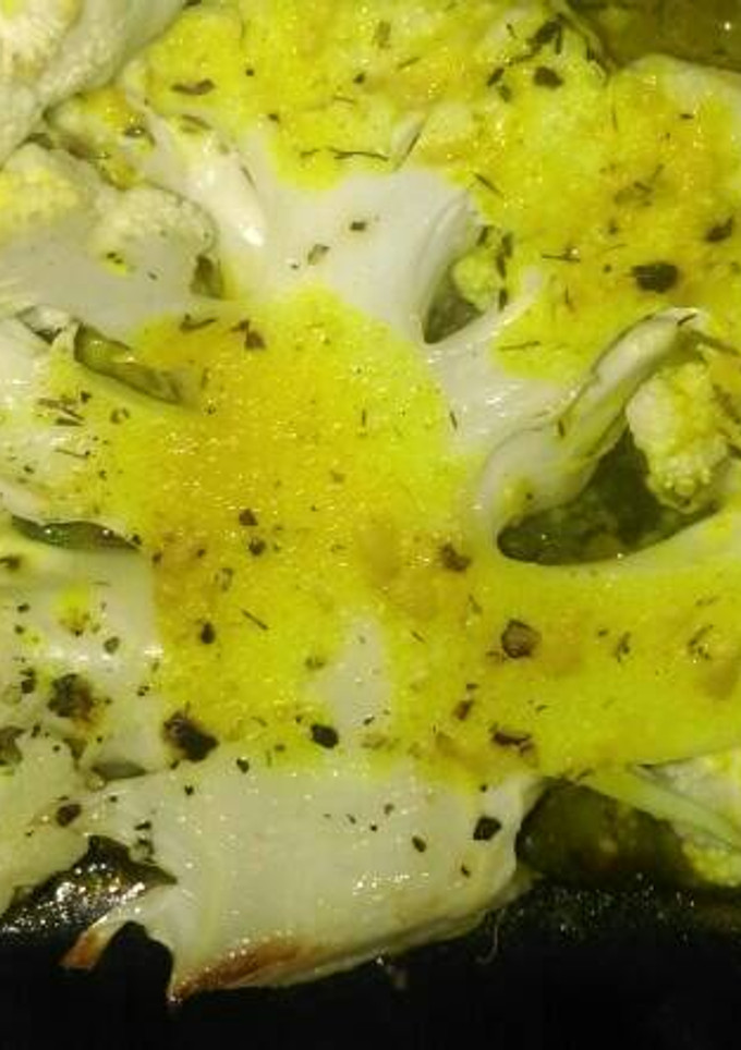 Una foto de Filete de coliflor asada al horno