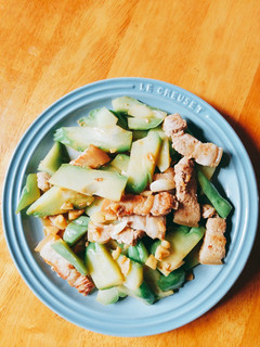 龍鬚菜果炒豬五花 的食譜成品照片