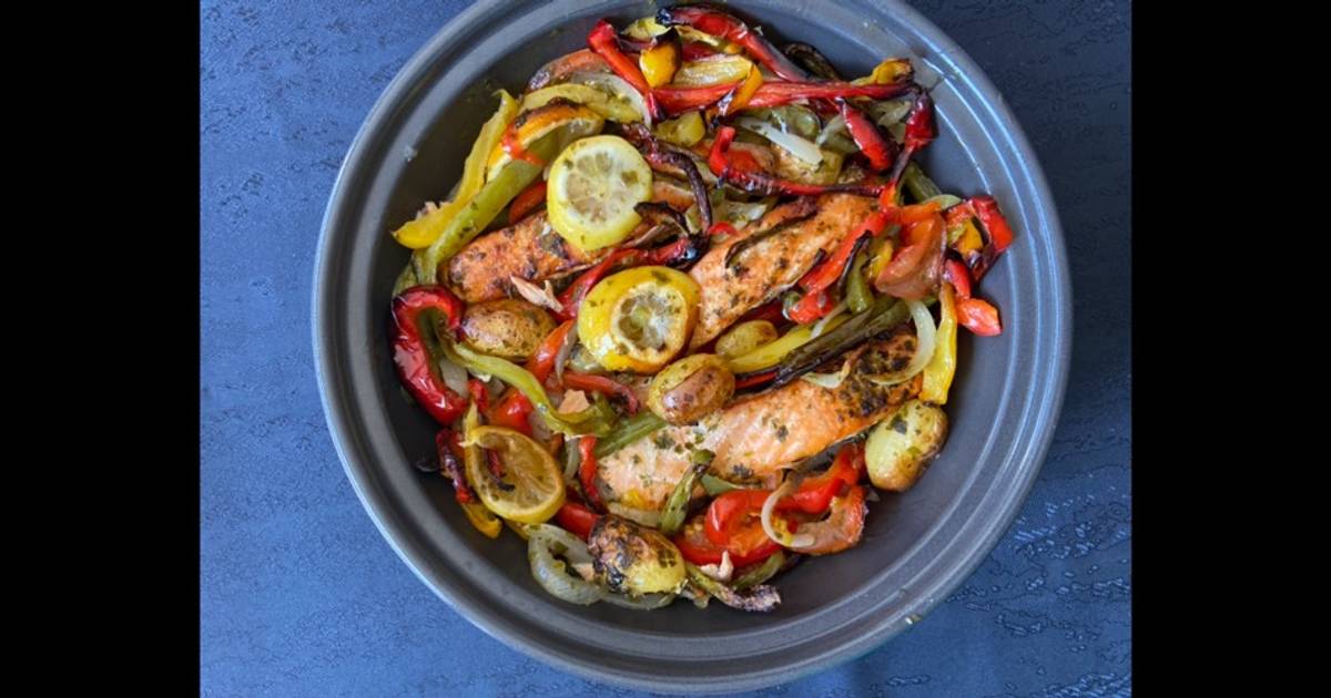 Tajine de saumon aux légumes de Namj Rbh Cookpad