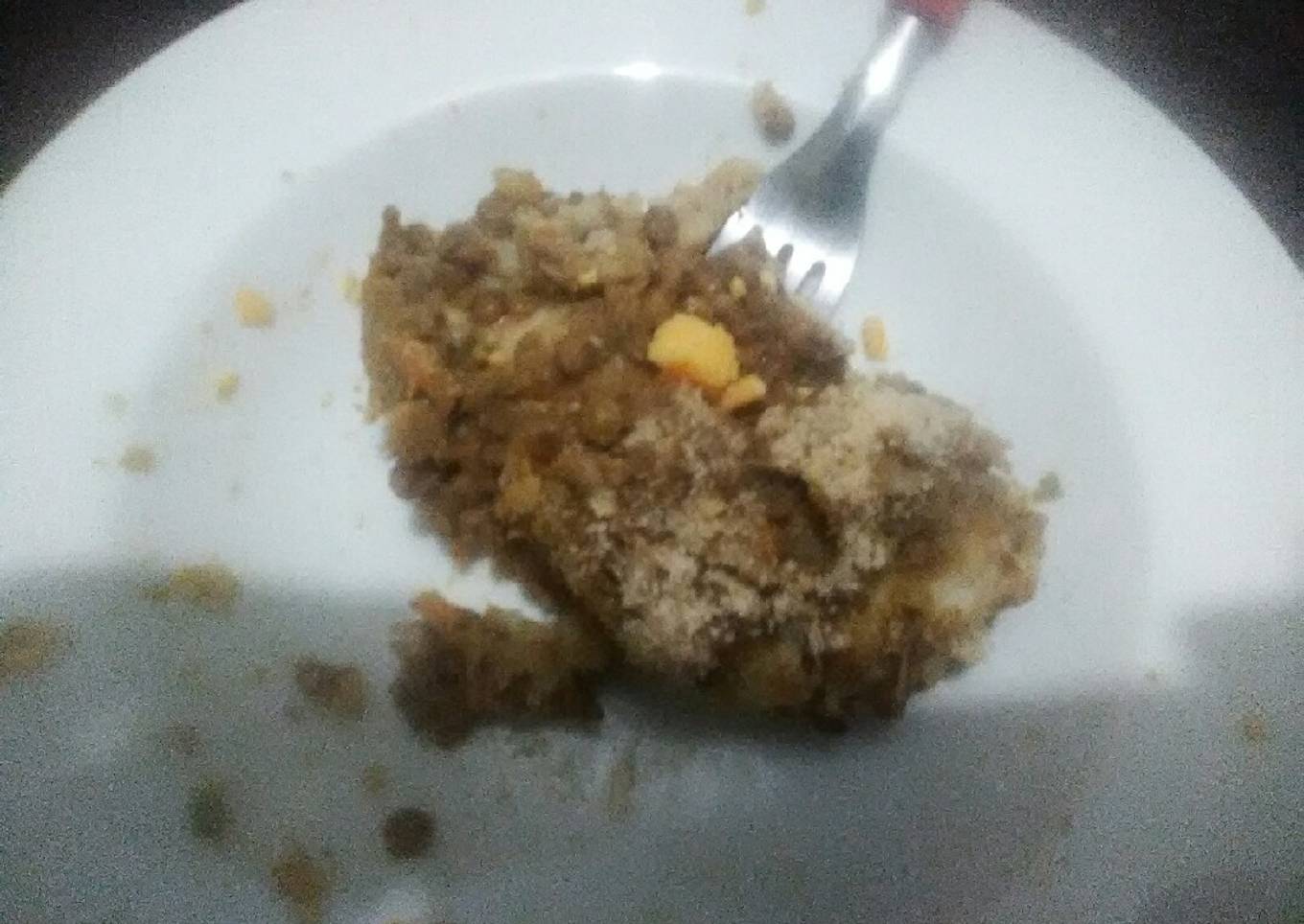 Pastel de lentejas