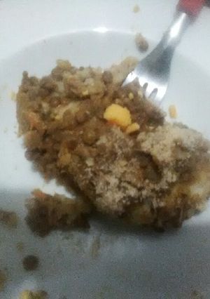 Una foto de Pastel de lentejas