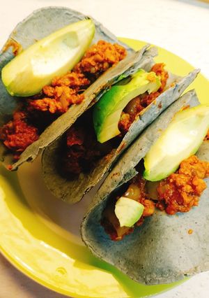 Una foto de Picadillo de Soya Ranchero