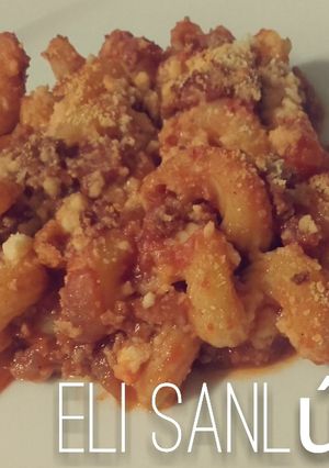 Foto principal de Macarrones rizados a la boloñesa