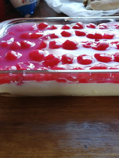 Una foto de Cheesecake de cereza