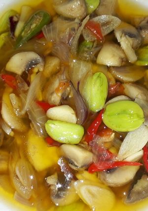 Foto resep Tumis Jamur Pete