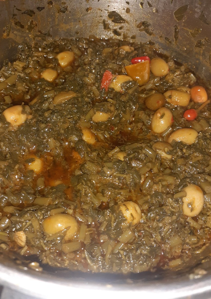 Una foto de Ensalada Marruecos de verdolaga😋😊👍