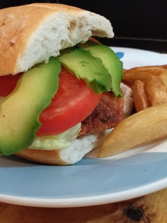 Una foto de Hamburguesas de pollo caseras