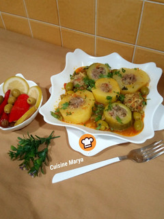 صورة لوصفة محشي الكوسة والبطاطا 👌😋