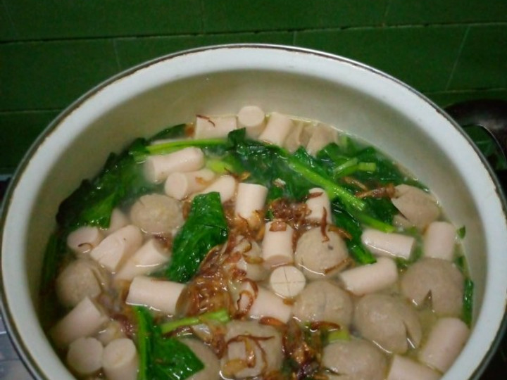 Resep 176)Bakso kuah simpel ala moms firza Anti Gagal