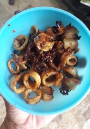 Foto resep Cumi sotong goreng#BikinRamadanBerkesan