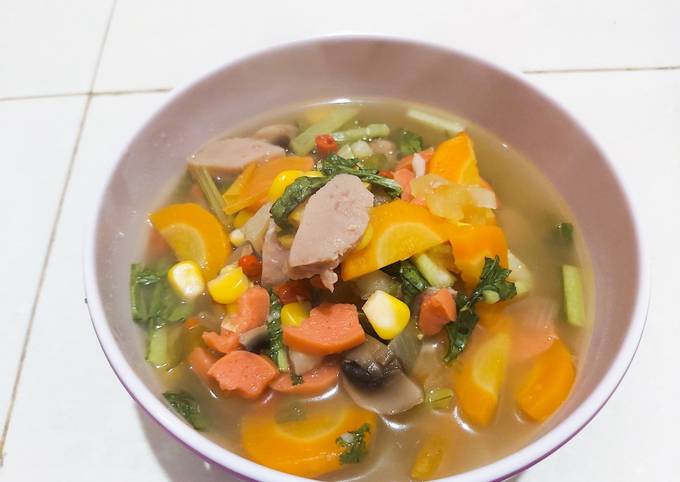 Resep Sayur Sop Baso Jamur Simpel oleh Deti Kutsiya - Cookpad