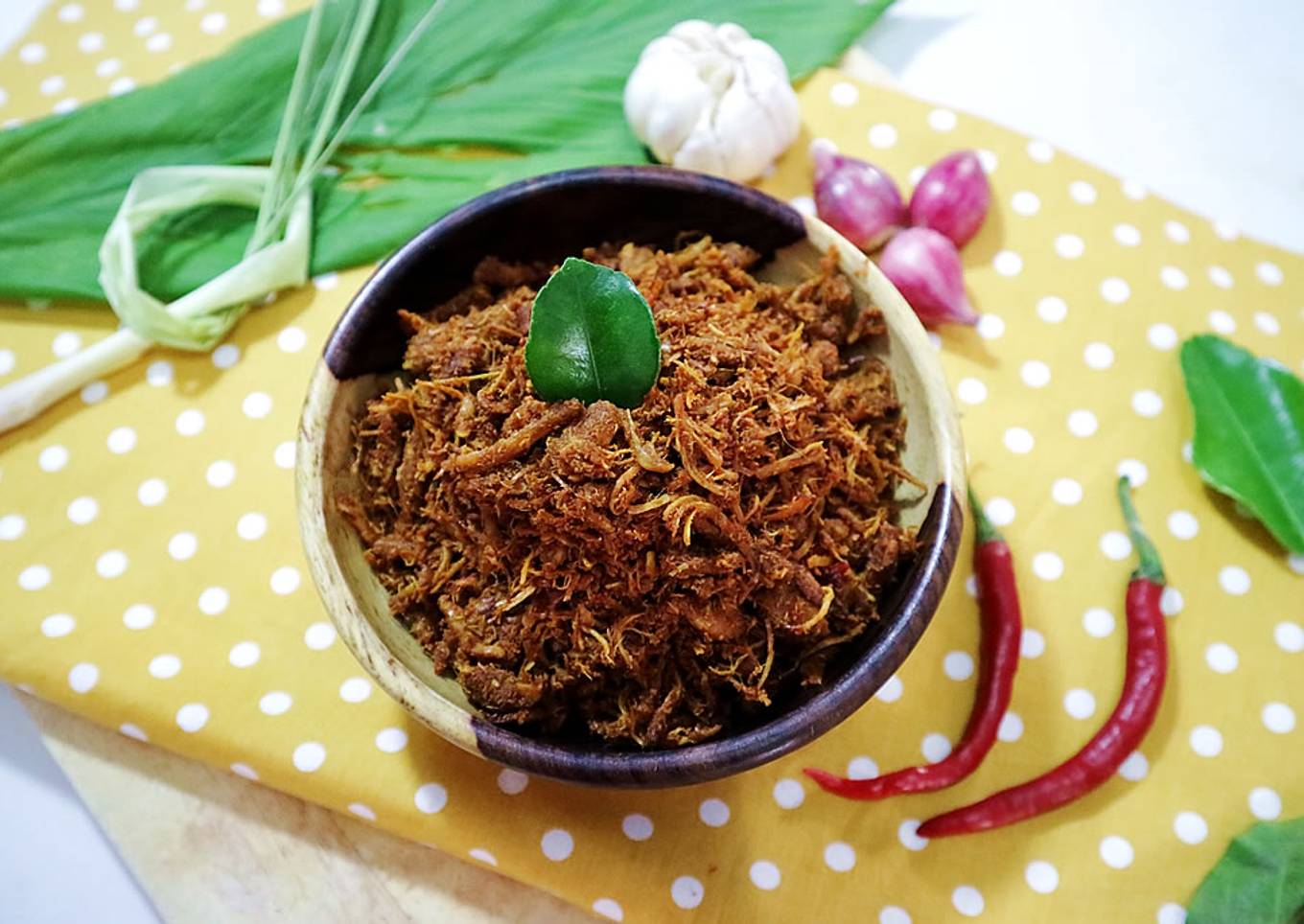 Rendang Ayam Suir Cocok Untuk Stock Lauk di Rumah