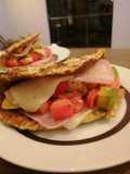 Tortilla de zapallito italiano, bajo en calorías!
