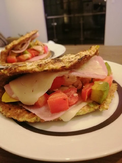 Una foto de Tortilla de zapallito italiano, bajo en calorías!