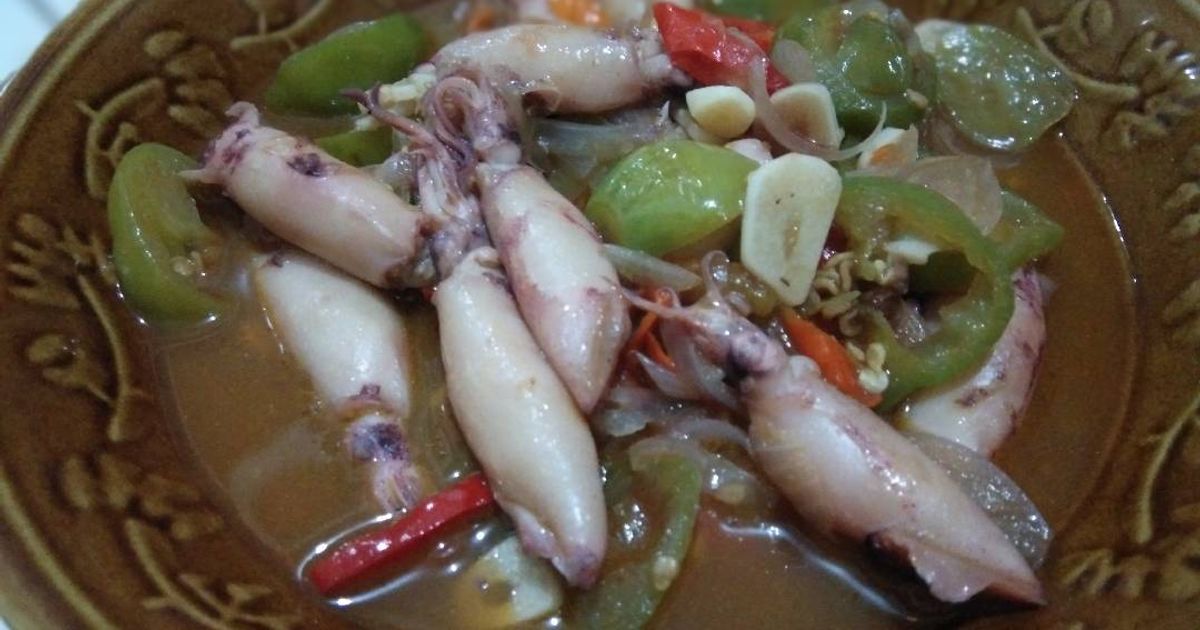 Asin cumi cabe gendut pedas manis menu buka puasa atau sahur
