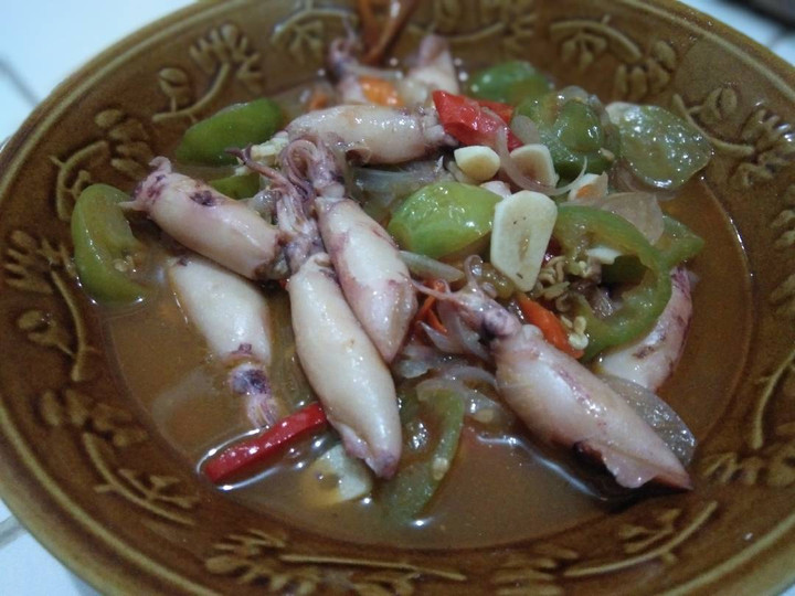 Resep Asin cumi cabe gendut pedas manis menu buka puasa atau sahur Anti Gagal