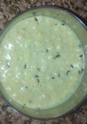 A picture of Boondi Raita.