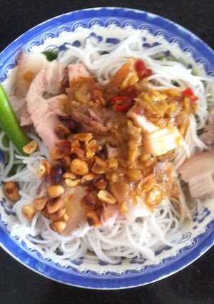 Hình của món Bún mắm.