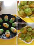Tri-Color Orange Cinnamon Madeleines (French) & Tri-Color Puris