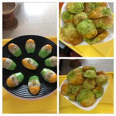 A picture of Tri-Color Orange Cinnamon Madeleines (French) & Tri-Color Puris.