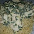 Pollo al verdeo con fideo