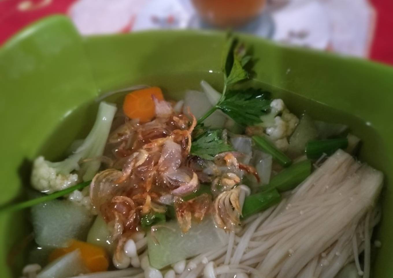 Vegetable Enoki Soup