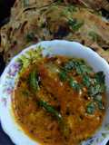 Malai tadka with laccha paratha