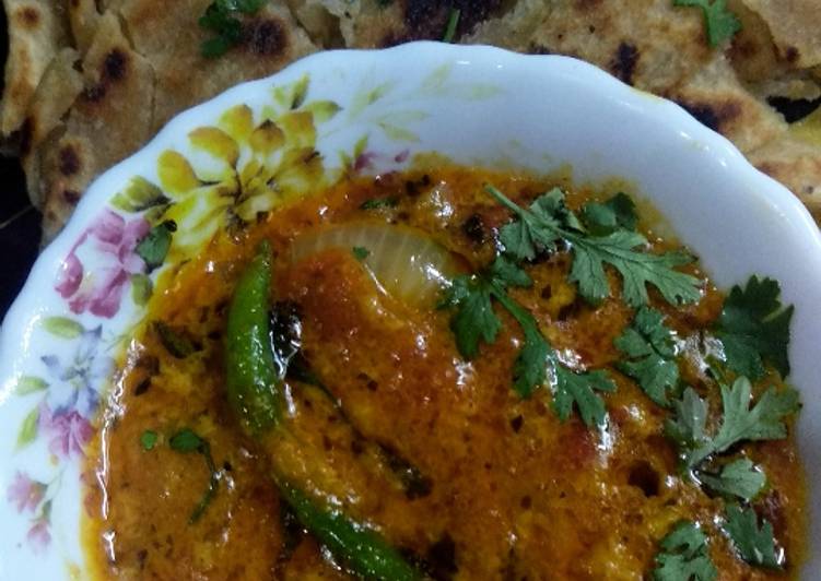 Recipe of Speedy Malai tadka with laccha paratha