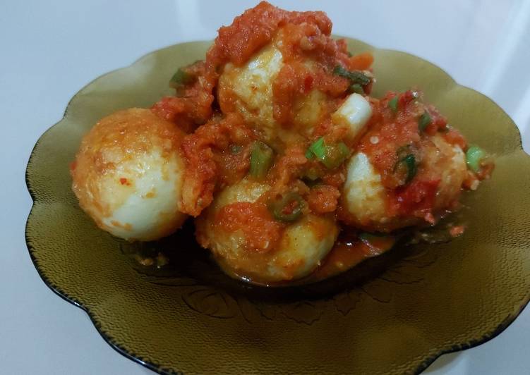 Resep Telur bulat goreng balado, Menggugah Selera