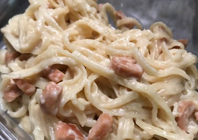 Fettucini Carbonara Praktis