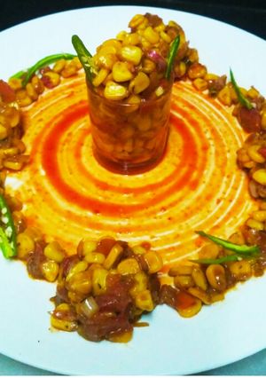 A picture of Spicy Corn Manchurian.