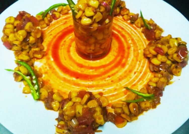 Spicy Corn Manchurian