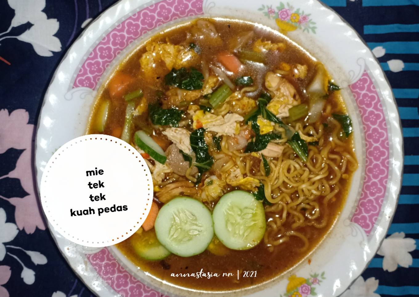 Resep Mie Tek Tek Kuah Pedas Anti Gagal