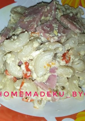 Foto resep Macaroni Carbonara No Keju