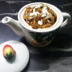A picture of Dhaba style chicken bharta.
