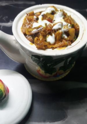A picture of Dhaba style chicken bharta.
