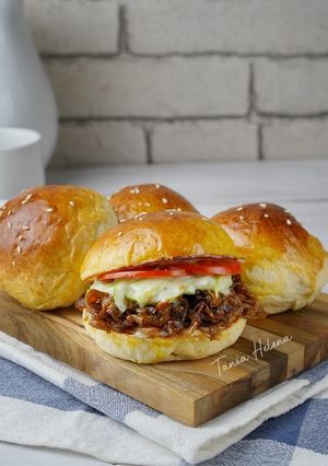 Foto resep Pulled Mushroom Burger