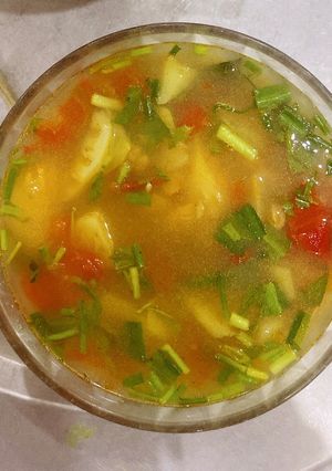 Hình của món Canh ngao chua.