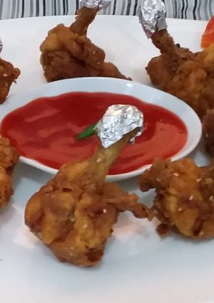 A picture of Chicken lollipop.