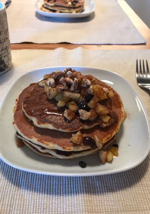 Φωτογραφία της συνταγής Pancakes μήλου χωρίς ζάχαρη 🥞🍎